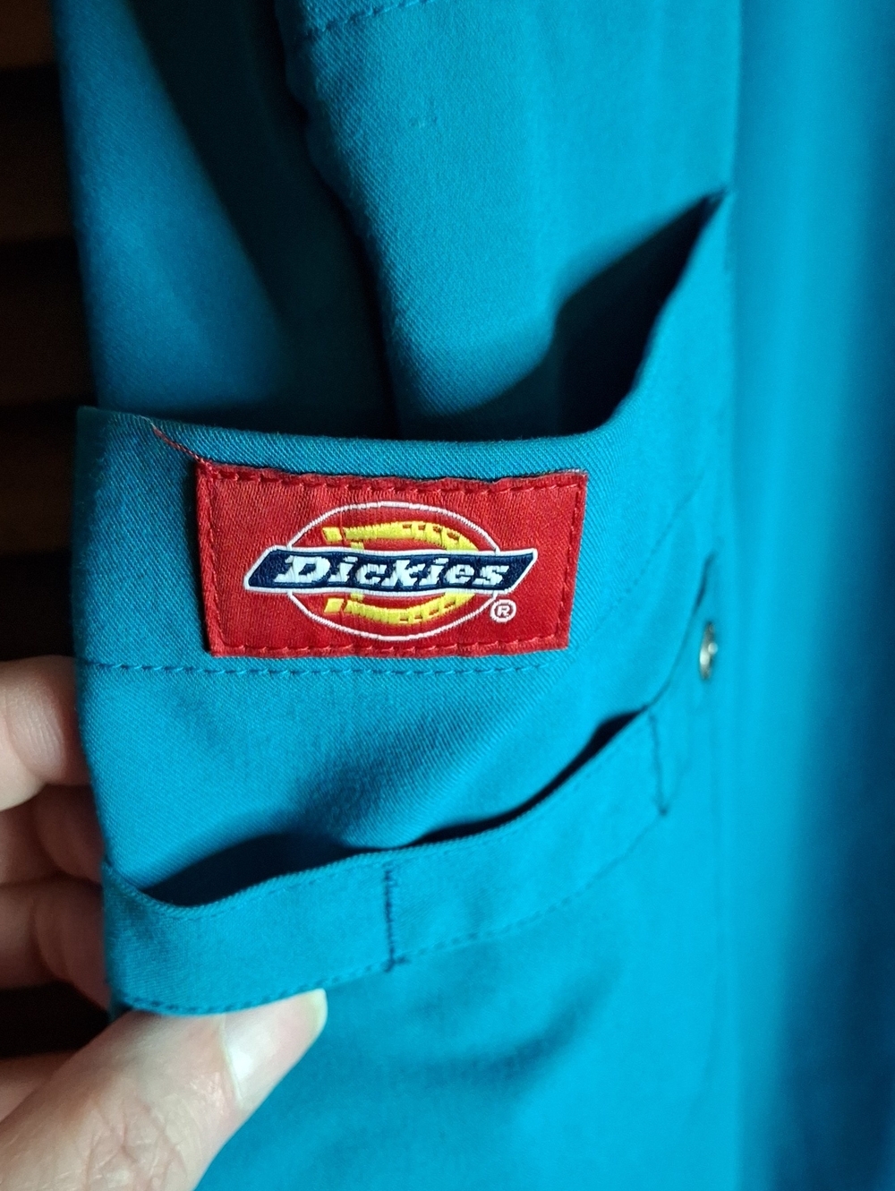 Dickies Teal Elastic-Waist Work Scrub Pants 2xl Preloved - Picture 2 of 8